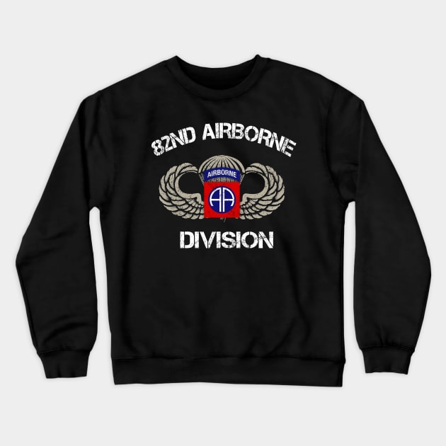 US Army 82nd AIRBORNE Division Veteran Vintage - Veterans Day Gift Crewneck Sweatshirt by floridadori